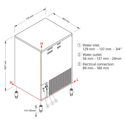 Льдогенератор Brema Group - NTF SL260A R290 Qube R