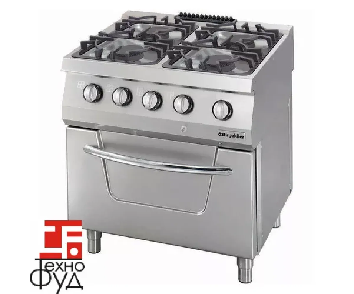 ПЛИТА ГАЗОВАЯ 4х конфорочная С ЭЛЕКТРИЧЕСКИМ ДУХОВЫМ ШКАФОМ OSOGEF 8070 L