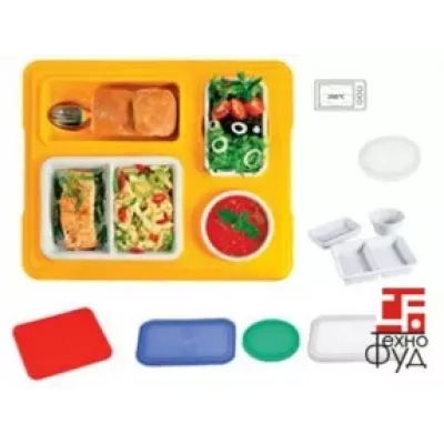 Термоподнос з замком і з комплектом посуду Menu Mobile