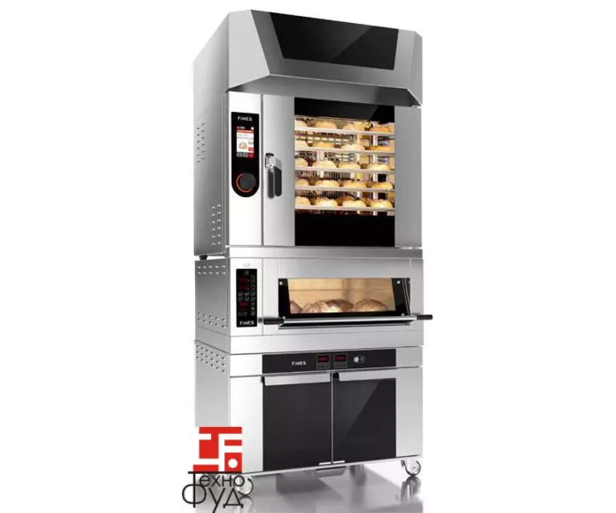 Подовая печь FD64/1-S Smart комбинированная (с конвекционной печью, вытяжкой и расстойкой)