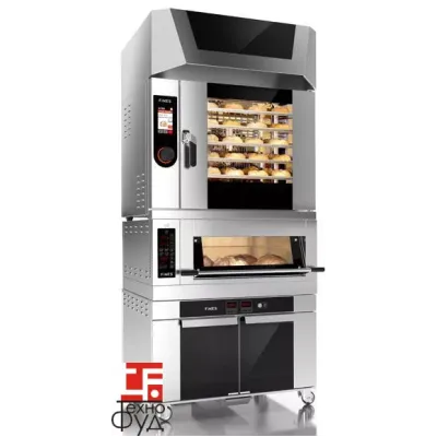 Подовая печь FD64/1-S Smart комбинированная (с конвекционной печью, вытяжкой и расстойкой)
