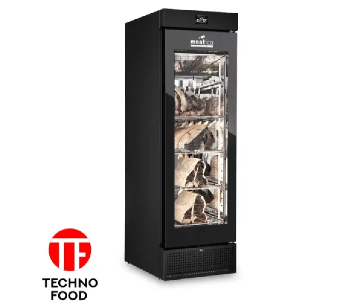 ШАФА ДЛЯ ДОЗРІВАННЯ М`ЯСА AC9F38 MEAT 400 BLACK GLASS GREEN EVERLASTING