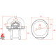 Печь для пиццы газовая Design G 120 K BO Brown Silicone Coating
