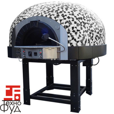 Печь для пиццы газовая Design G 100 K BO White&Black Mosaic