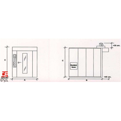Піч ротаційна ROTOR 80X80