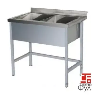 Ванна мийна зварна двосекційна 1200х600х850