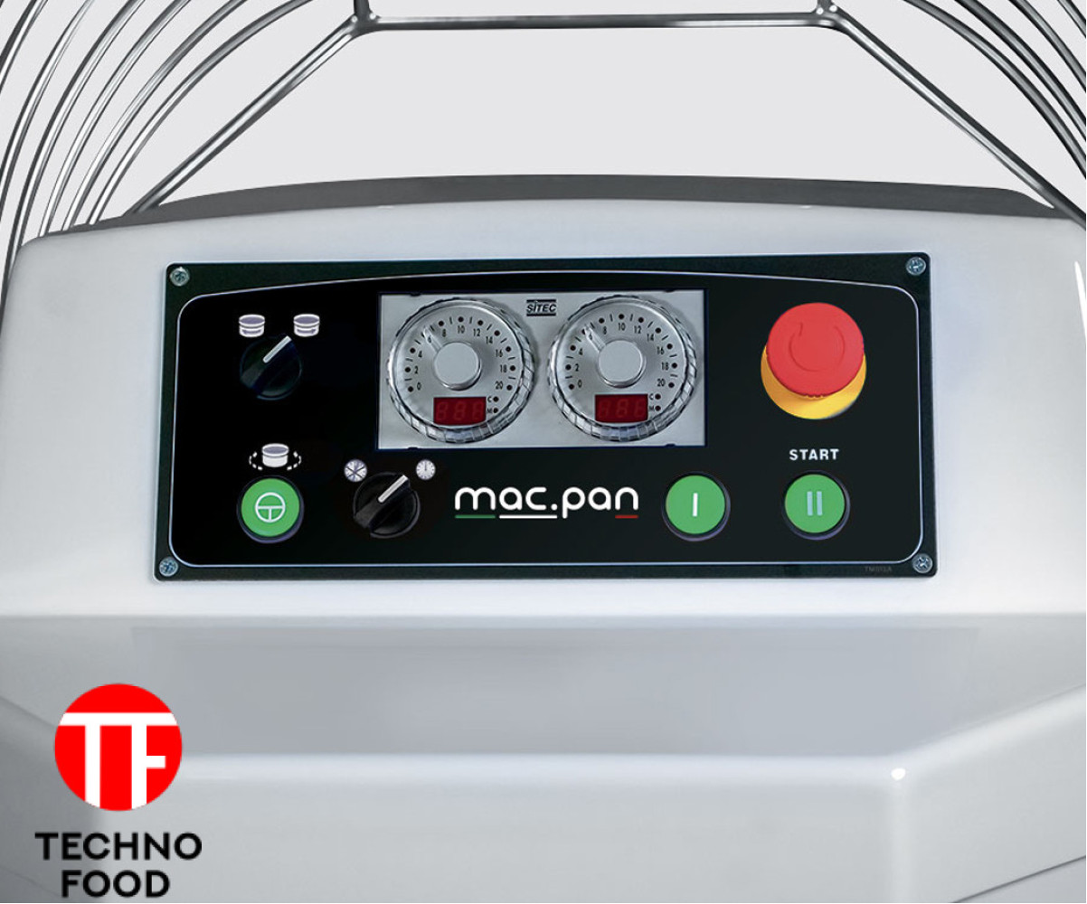 Спиральный тестомес с фиксированной чашей MSP50 JET/T MAC.PAN