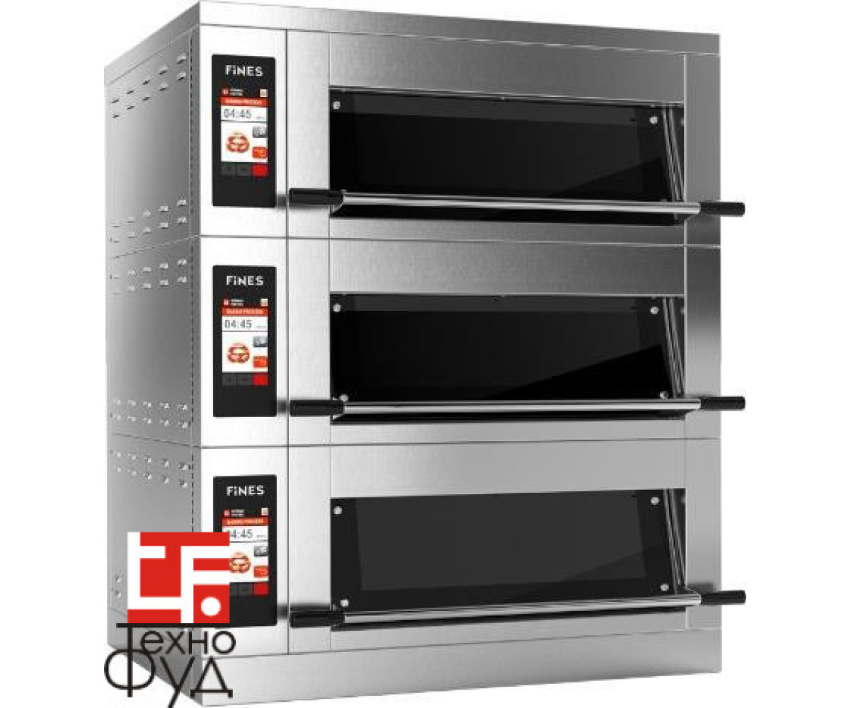 Подовая печь FD 68/3 комбинированная (с вытяжкой и подставкой)