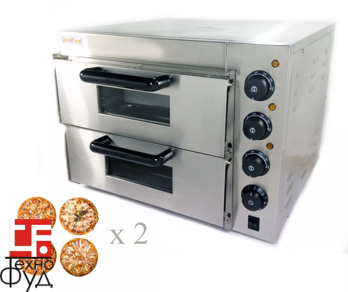 Электрическая печь для пиццы 4+4х20 GoodFood PO2  