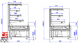 Витрина кондитерская открытая IGLOO CUBE 0.9W 3P OPEN 0