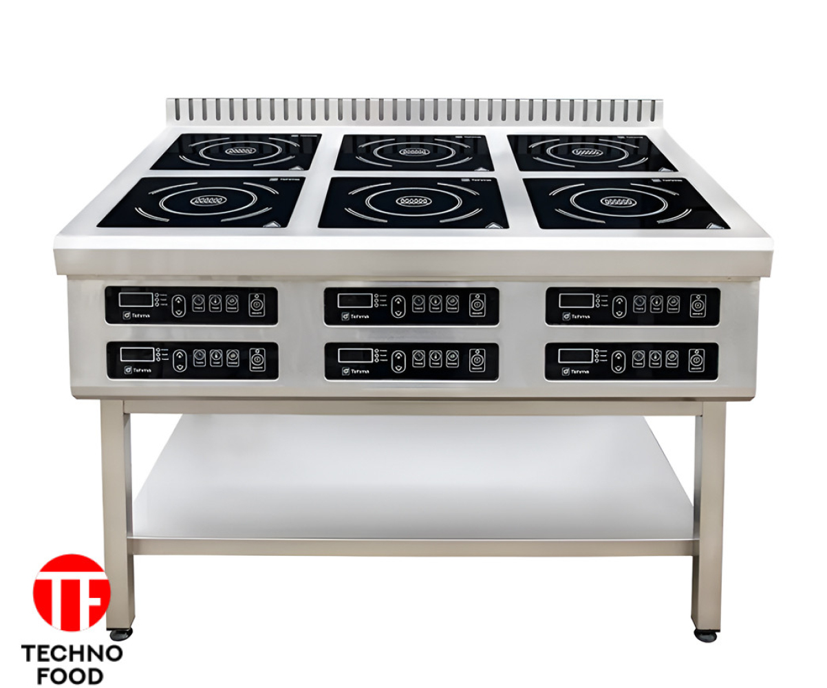 Плита індукційна 6-ти конфорочна підлогова, 6Х3,5 кВт Tehma